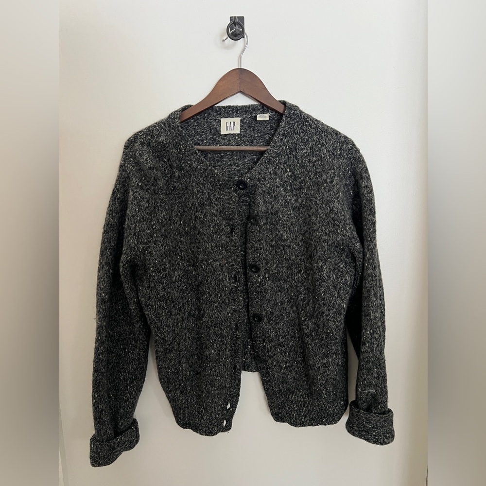 GAP Vintage Gray Wool Cardigan